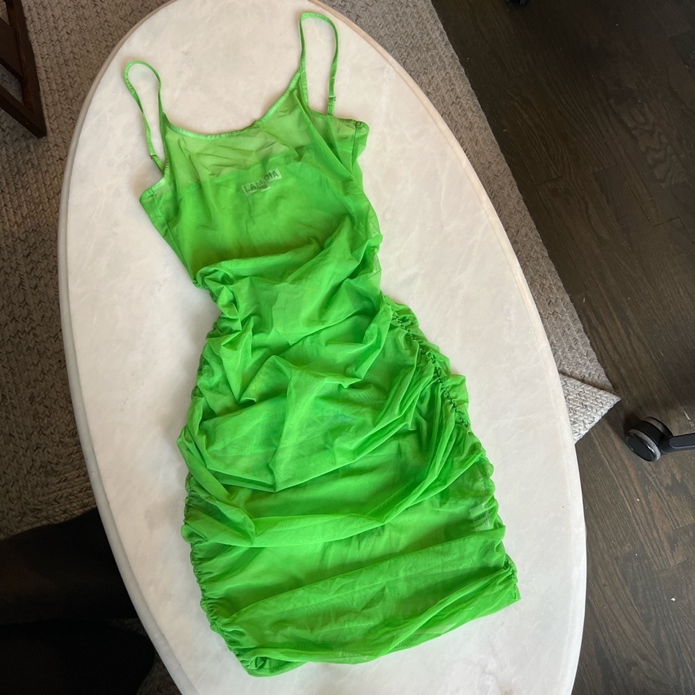 I.AM.GIA Mesh Green Dress
